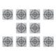 thumbnail image 1 of Scienceny 10 Uds Reflector de medición cinta reflectante multifuncional construcción instalación Simple estación Total túnel Universal Materiales de construcción 30*30 Scienceny TO011331-02, 1 of 6