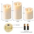 Merrynights Flameless Candles, Waterproof Outdoor Battery Operated