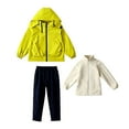 thumbnail image 3 of MKOSPLRT Boys Girls 3-in-1 Waterproof Snow Suit Rain Jacket with Removable Fleece Liner and Pants Set Windproof Outfits for Skiing Hiking, 3 of 9