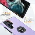 thumbnail image 3 of 360 Rotating Ring Grip Hybrid Case for Samsung Galaxy S24 Ultra - Purple, 3 of 6