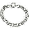 Decadence Sterling Silver 10mm Polished Rollo Bracelet