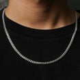 thumbnail image 6 of LoveBling 10k White Gold 6mm Solid Miami Cuban Link Chain Necklace with Secure Box Lock (22"), 6 of 6