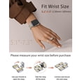 thumbnail image 4 of Wearlizer Stainless Steel Band Compatible with Apple Watch Band for Women 38/40/41/42/44/45/46/49mm, Studded Link Bracelet Strap, Dressy Metal Band for Series 11/10/9/8/7/6/5/4/SE/Ultra, 4 of 7