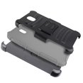 thumbnail image 3 of for 5.5" Samsung Galaxy J7 (2018) Belt Clip Holster Kickstands Hybrid Hard Back Slim Design Shockproof Heavy Duty Rubber Armor Bumper Protective TPU PC Combo Phone Case Gray, 3 of 4