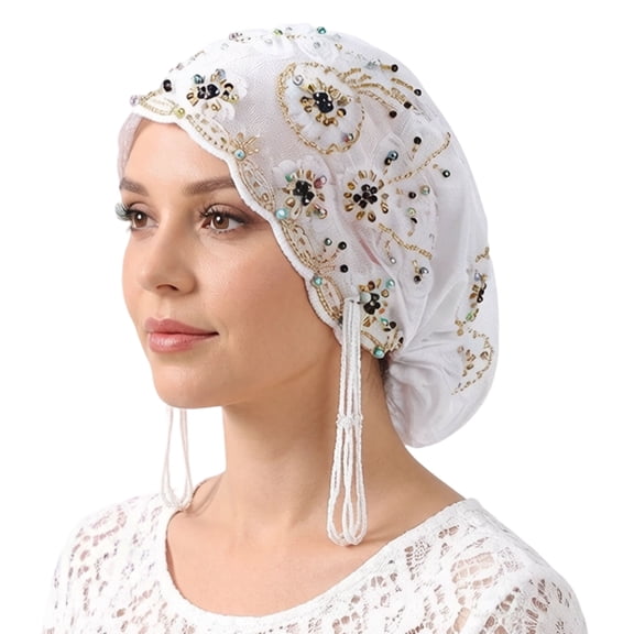 African Women Turban Caps Muslims Hijab Headwrap for Women Hair Wraps Cover Cancers Chemo Headwear
