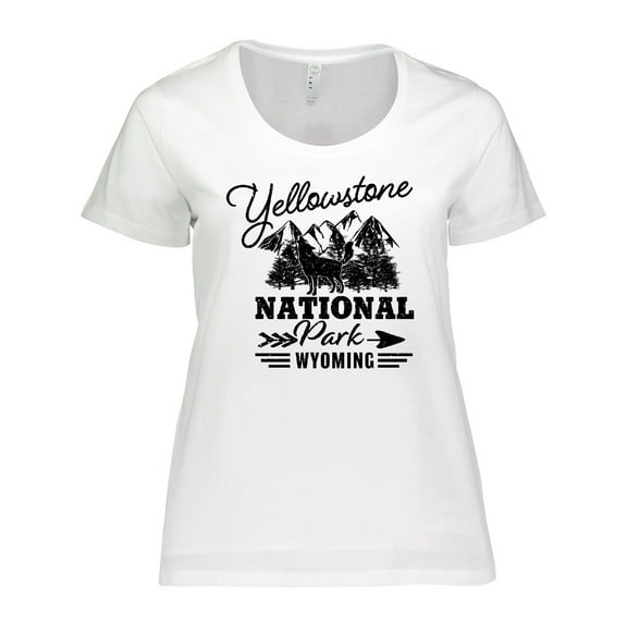 Inktastic Wyoming Yellowstone National Park Women's Plus Size T-Shirt