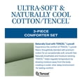 thumbnail image 3 of Wamsutta 1846 King Comforter Set, 3-Piece, Solid Contrasting Pipe, Sea Spray Green, 3 of 11
