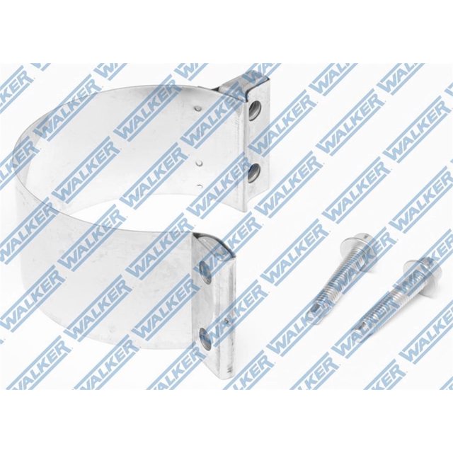 Dynomax Exhaust Clamp 33240 Mega Clamp; 2-1/2 Inch Diameter; Stainless Steel; Single