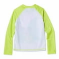 thumbnail image 2 of Disney Mickey Mouse Boys' Long Sleeve Rash Guard Swim Shirt UPF 50+ Sun Protection, Lime Green, 2 of 2