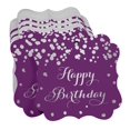 thumbnail image 3 of Inkdotpot Pack Of 100 Real Silver Foil Bracket Shape Paper Tags Happy Birthday Favor Hang Tags, 3 of 6