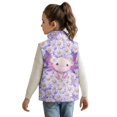 thumbnail image 2 of Garronmavis Axolotl Girls Sleeveless Vests Size 9-10 Wind Proof Daisy Girls Outerwear Vest Sleevless Versatile Fall Winter Warm Outerwear With Pockets Soft Fall Outfits Fashion Clothing, 2 of 7