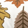 thumbnail image 3 of Rizzy Home Harvest Ivory/Multicolor Leaves Cotton 14"x26" Poly Filled Decorative Throw Pillow, 3 of 5