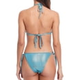 thumbnail image 5 of Women Triangle Thong Bikini Swimsuit Halter Bikini Sexy Bathing Suit, 5 of 6