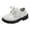 White, variant on Cathalem Boys Dress Shoes Oxford Slip on Loafers 6 12 18 24 Months 2-10 Years (Black,8-9 Years)
