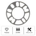 thumbnail image 3 of HINTRMENT 4Pcs Car Wheel Hub Spacer Silver Universal for Autocar Vehicle Modification, 3 of 5