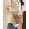 thumbnail image 2 of Kukuzhu Mini Straw Shoulder Bag Women Trendy Summer Woven Travel Beach Bucket Tote Bag, 2 of 5