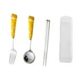 thumbnail image 2 of Joernso 1 Set Baby Utensils Creative Undeformable Stainless Steel Infant Food Feeding Toddler Dinnerware with Fork Spoon Chopsticks for Home, 2 of 8