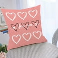 thumbnail image 4 of KCEHTA Valentines Day Pillow Covers 18x18 inch Valentines Day Pillow Cases, Heart Decorative Throw Pillow Covers for Couch Bed Sofa, Anniversary Wedding Birthday Valentines Day Decorations, 4 of 6