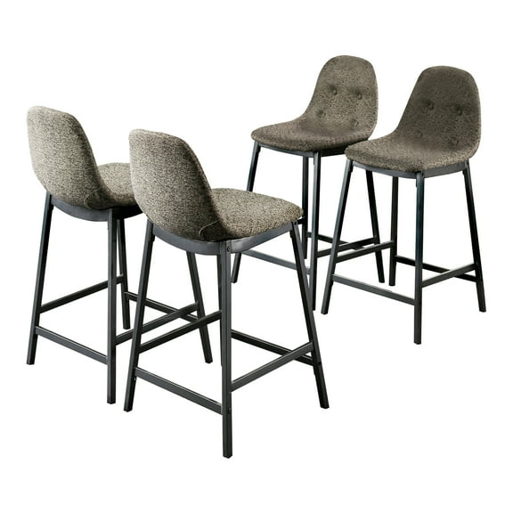 Furniture of America Arnilo Bar Stool, Gray, Set of 4