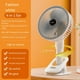 thumbnail image 5 of Ventilador de mano Advancent ABS portátil y silencioso con ajuste de 360 grados, 5 of 6