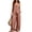 Watermelon Red, variant on Women's Cotton Linen 2 Piece Outfits Sleeveless Button-Up V-Neck Vest and Wide Leg Pantsuit Resort wear Beach Vacation Matching Sets Gray M