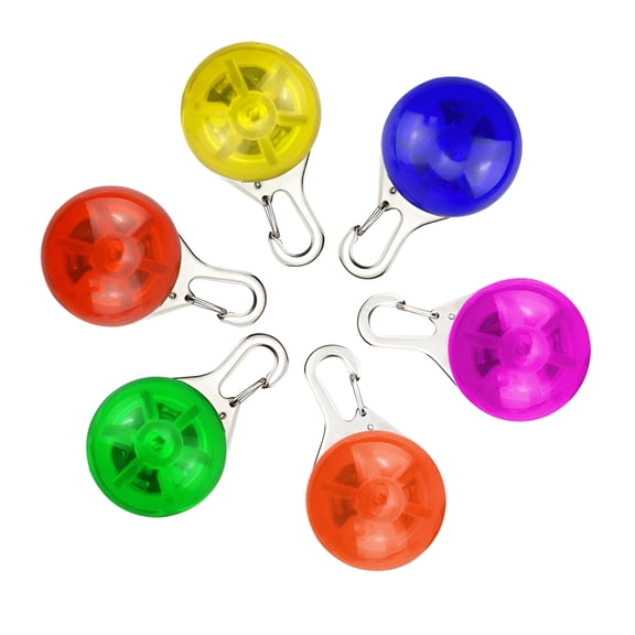 GASTROPOD 6 Pcs Clip on Dog Collar Led Lights,Dog Collar Light,Dog Lights for Night Walking,Led Dog Collar,Water Resistant Dog Collar with Battery Safety Night Walking Led Lights