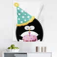 thumbnail image 1 of Penguin Tapestry, Funny Peinguin with Party Hat and Cake Cartoon Style Happiness, Fabric Wall Hanging Decor for Bedroom Living Room Dorm, 5 Sizes, Multicolor, by Ambesonne, 1 of 1