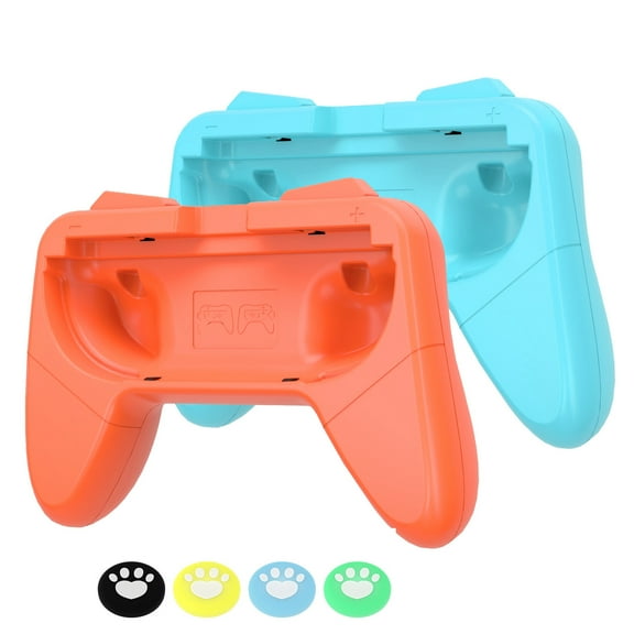 Joy Con Comfort Grips for Nintendo Switch 2 2025,Controller Game Accessories Handheld Joystick Remote Control Holder-2 Pack，Blue&Orange