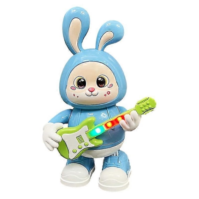 Childrens Electric Singing And Dancing Robot Light Music Cute Rabbit Guitarist Baby Childrens Toy