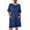 Blue, variant on Ekouaer Sleep Shirts for Women Nightgown Short Sleeves T shirt Night Dress Round Neck Womans Nightgown with Pocket