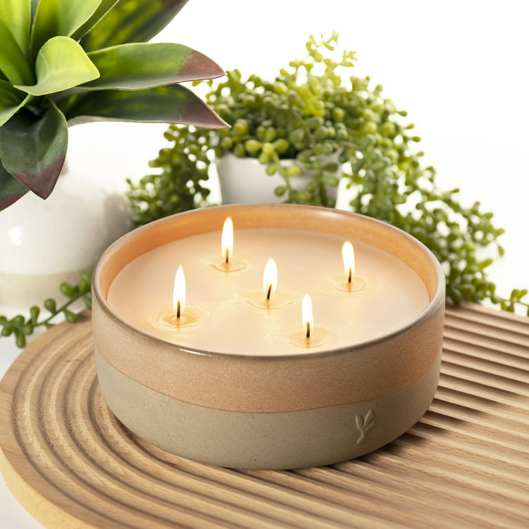 DECHOUS Candle Bowl Wood Candle Tin Snacks Bowl Candle Making Supplies  Candle Making Containers Candle Jar Containers for Candles Home Decor Bowls
