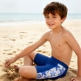 thumbnail image 2 of BIG ELEPHANT Toddler Boys' Swim Trunks with Mesh Liner - Stretch Athletic Shorts 2-Pack (3T-10Y), 2 of 13