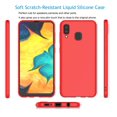 thumbnail image 4 of Njjex Case Cover for Samsung Galaxy A20 A30 A50 A505U, Njjex Shockproof Ultra Slim Fit Silicone Cover TPU Soft Gel Rubber Cover Shock Resistance Protective Back Bumper -Red, 4 of 6
