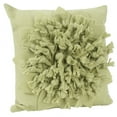 thumbnail image 3 of Saro Lifestyle FT612.K17S 17 in. Square Knotted Felt Flower Throw Pillow - Kiwi, 3 of 4