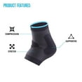 thumbnail image 5 of DonJoy Advantage Deluxe Elastic Ankle Sleeve - Black - Small, 5 of 5