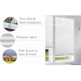 thumbnail image 2 of No Tools Easy Lift Trim-at-Home Cordless Pleated Light Blocking Fabric Shade White, 48" W x 64" L, (Fits windows 31 in - 48 in), 2 of 10