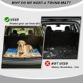 thumbnail image 4 of Qpednta Universal Starfish Shell Trunk Cargo Liner 29"x39" All Weather, Stylish Anti-Slip Car Trunk Mat All Season Vehicle Interior Accessory Fits Most Sedan SUV, 4 of 7
