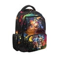 thumbnail image 2 of Yuyamidu Graffiti Baseball Backpack for Boys 8-10, Elementary School 17 Inch Lightweight Multi Pocket Bookbag with Padded Shoulder Straps for 3rd-5th Grade, Back to School, 2 of 8