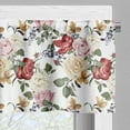thumbnail image 3 of Ambesonne Spring Valance Pack of 2, Lilacs Roses Flowers, 42"X12", Pale Pink Cream, 3 of 5