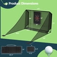 thumbnail image 5 of 10x7ft Golf Practice Net with Auto Ball Return - Portable Hitting Enclosure with Side Barriers & Carry Bag, Indoor/Outdoor Training Aid for Backyard, Garage, Driving Range, 5 of 13