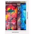 thumbnail image 2 of YUSDECOR 5x7ft Colorful Painting Door Photography Backdrop Photo Props Wall Mural, 2 of 3