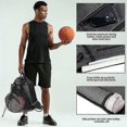 thumbnail image 2 of Basketball Backpack Drawstring Backpack Gym Bag For Volleyball Baseball Yoga, 2 of 5
