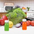 thumbnail image 5 of 16 Pack 4 Ounces Plastic Juice Bottles Reusable Small Clear Juice Container Compitiabe With Storing Juice, Milk, Smoothie, Homemade Beverages (white, 5 of 5