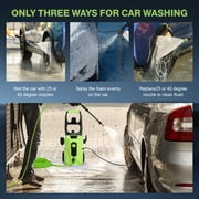 5000PSI Electric Pressure Washer,2025 New Power Washer with 33FT Resistant Extension Pressure Washer Hose, 4 Nozzles, Professional Powerwashers for Home/Car(Green)