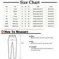 thumbnail image 3 of Gifts Usmixi Cropped Trousers for Women Casual Solid High Waist Plus Size Sports Sweatpants Breathable Comfy Cotton Linen Loose Straight Leg Pocket Pants Green XXXL, 3 of 7