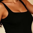 thumbnail image 5 of BFHHYA Women's Maternity Bodysuit Ribbed Square Neck Sleeveless Tank Top Stretch Shapewear Bodysuits Over the Belly for Pregnancy, 5 of 7