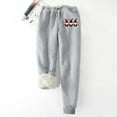 thumbnail image 2 of successthop Sweatpants for Women Fleece Pants with Pockets Solid ELastic Waist Joggers Drawstring Trousers Gray, 2 of 3