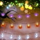 thumbnail image 4 of Luces de hadas de Halloween, 3m 20led Calabaza, Fantasma y Murciélago Luces de Halloween, Iluminación de decoración de Halloween Lámpara de Halloween con pilas para decoración Exterior Interior (batería no incluida) Zhivalor  LN-1463, 4 of 7
