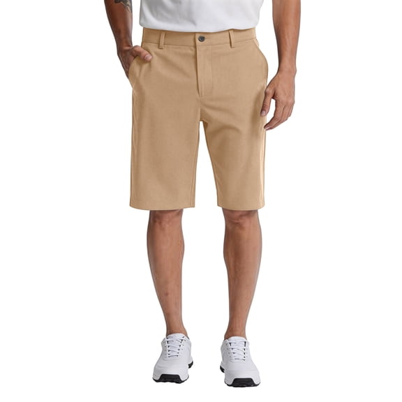 Resicozy Stretch Cotton Chino Shorts Men Breathable Work Casual Classic Fit Twill Flat Front with Pocket Khaki XL