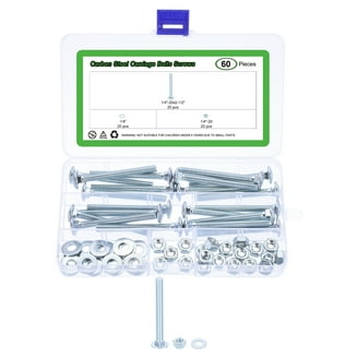 Uxcell M6x80mm Furniture Bolts - 5pcs Zinc Plated Hex Socket Round Head Screws For Woodworking